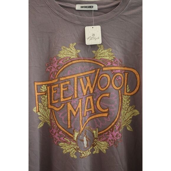 Daydreamer x Free People Women's O/S Hazy Violet Fleetwood Mac Graphic T-Shirt - Picture 3 of 7